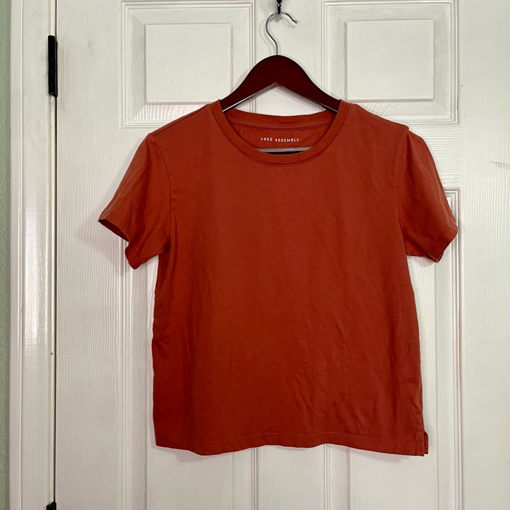 Clay colored tee